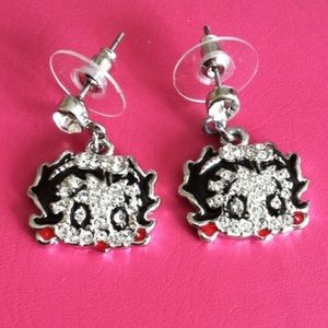 Betty Boop Crystal Earrings